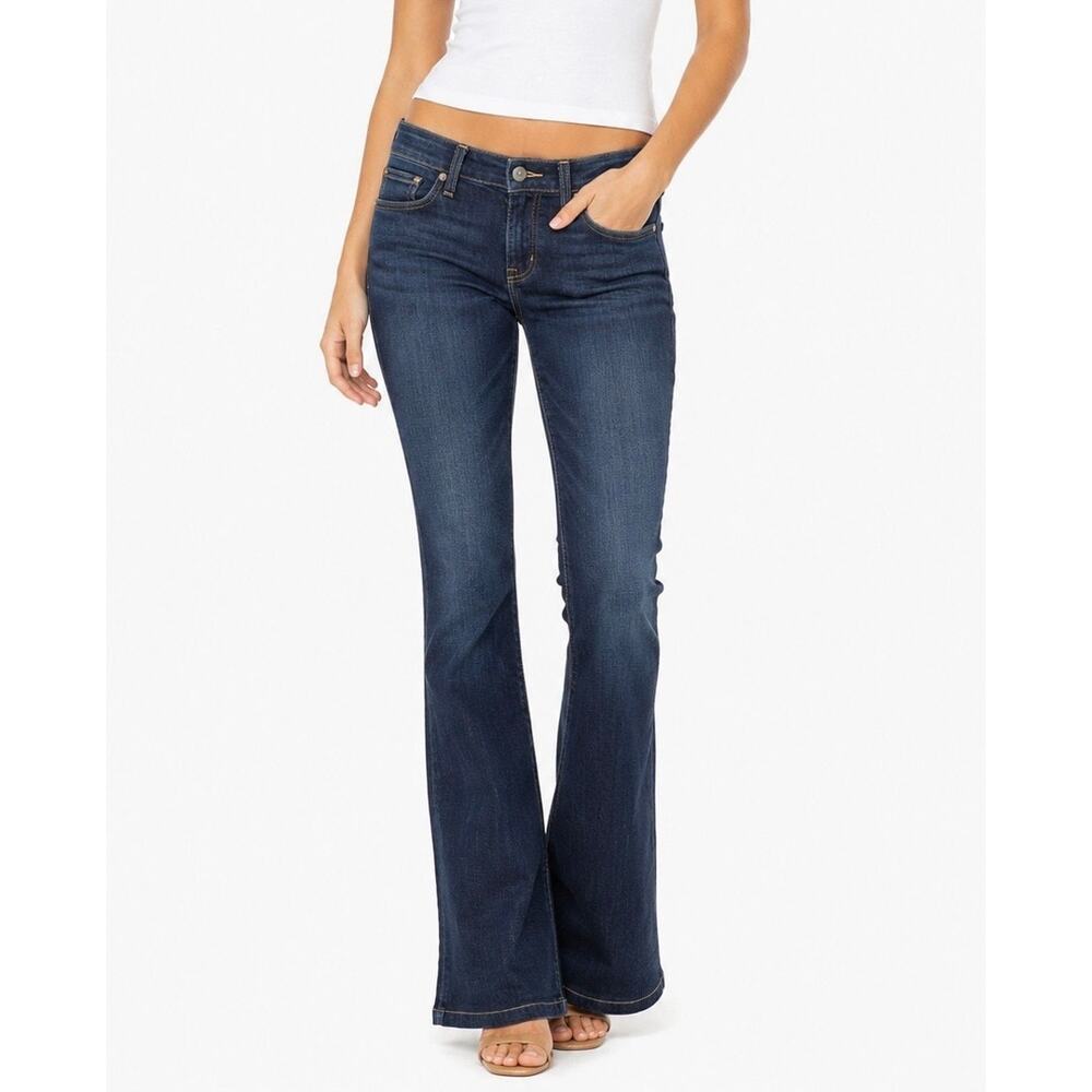 PAIGE Premium Lowrise Hollywood Hills Bootcut Jeans Dark Wash USA Made Size 29